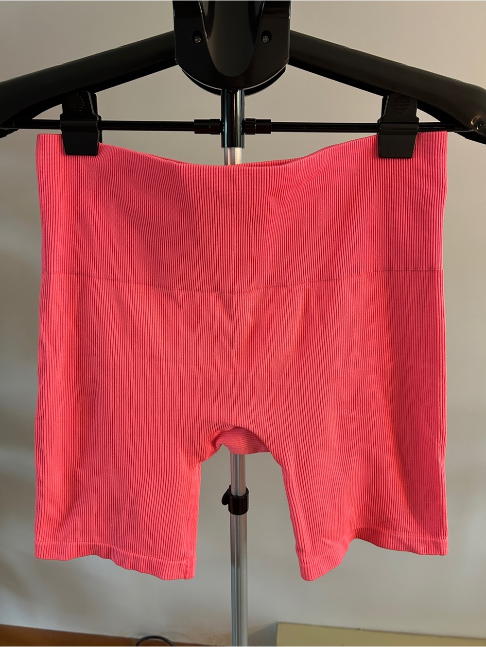 wild fable Ribbed Hot Pink High-Rise Bike Shorts